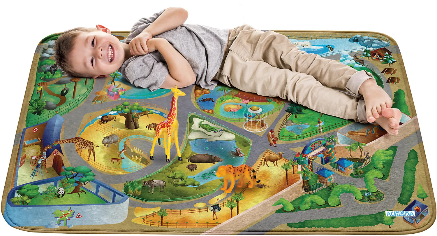 Ultrasoft Spielteppich, Zoo, 100 X 150 Cm 4 Ultrasoft Spielteppich, Zoo, 100 X 150 Cm – Bild 2