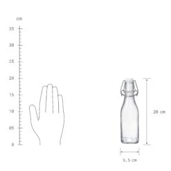 4x Flasche Mit Bügelverschluss 250ml SWING In Transparent -Möbel Store butlers 4x flasche mit bugelverschluss 250ml swing in transparent 3