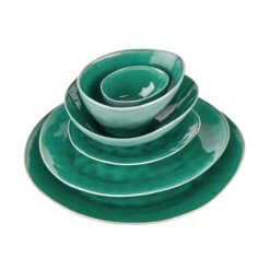 4x Schale 600ml DE LA ROYA In Dunkelgrün -Möbel Store butlers 4x schale 600ml de la roya in dunkelgrun 4