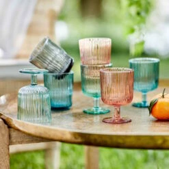 6x Gläser Mit Rillen 250ml CHELSEA In Pastellorange 11 6x Gläser Mit Rillen 250ml CHELSEA In Pastellorange -Möbel Store butlers 6x glaser mit rillen 250ml chelsea in pastellorange 4