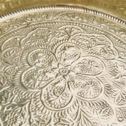 Deko Tablett Ø46cm ORIENTAL LOUNGE In Gold 11 Deko Tablett Ø46cm ORIENTAL LOUNGE In Gold -Möbel Store butlers deko tablett o46cm oriental lounge in gold 4