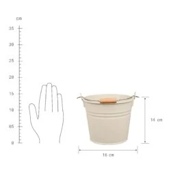 Eimer 2l ZINC In Beige 9 Eimer 2l ZINC In Beige -Möbel Store butlers eimer 2l zinc in beige 3