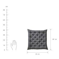 Futonkissen L 42 X B 42cm SOLID In Grau 9 Futonkissen L 42 X B 42cm SOLID In Grau -Möbel Store butlers futonkissen l 42 x b 42cm solid in grau 3