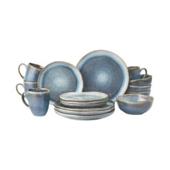 Neue Produkte 13 Geschirr-Set 16-tlg. HILDA In Dunkelblau