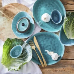 Neue Produkte -Möbel Store butlers geschirr set zum dinner 12 tlg de la roya in blau 1