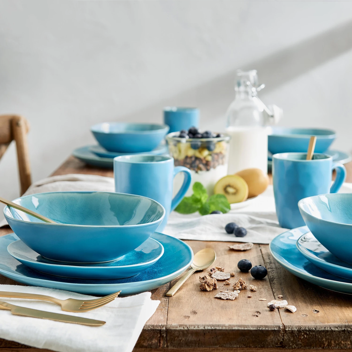 Geschirr-Set Zum Dinner 12-tlg. DE LA ROYA In Blau 14 Geschirr-Set Zum Dinner 12-tlg. DE LA ROYA In Blau – Bild 12