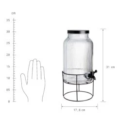 Getränkespender Mit Ständer 2 Tlg. FOUNTAIN In Transparent-Schwarz 15 Getränkespender Mit Ständer 2 Tlg. FOUNTAIN In Transparent-Schwarz -Möbel Store butlers getrankespender mit stander 2 tlg fountain in transparent schwarz 3