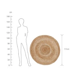 Hanf-Teppich Ø110cm ALL NATURE In Natur 13 Hanf-Teppich Ø110cm ALL NATURE In Natur -Möbel Store butlers hanf teppich o110cm all nature in natur 2