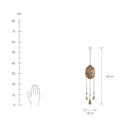 Hängedekoration "Buddha" L 55 X B 10cm BALI In Gold 8 Hängedekoration "Buddha" L 55 X B 10cm BALI In Gold -Möbel Store butlers hangedekoration buddha l 55 x b 10cm bali in gold 2