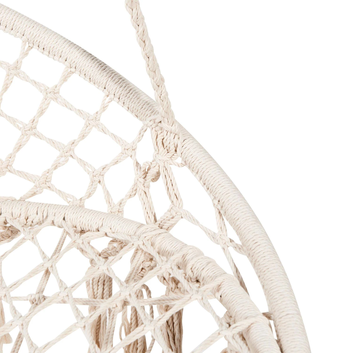 Hängesessel Mit Fransen Ø100cm PARADISE NOW In Creme 10 Hängesessel Mit Fransen Ø100cm PARADISE NOW In Creme – Bild 8