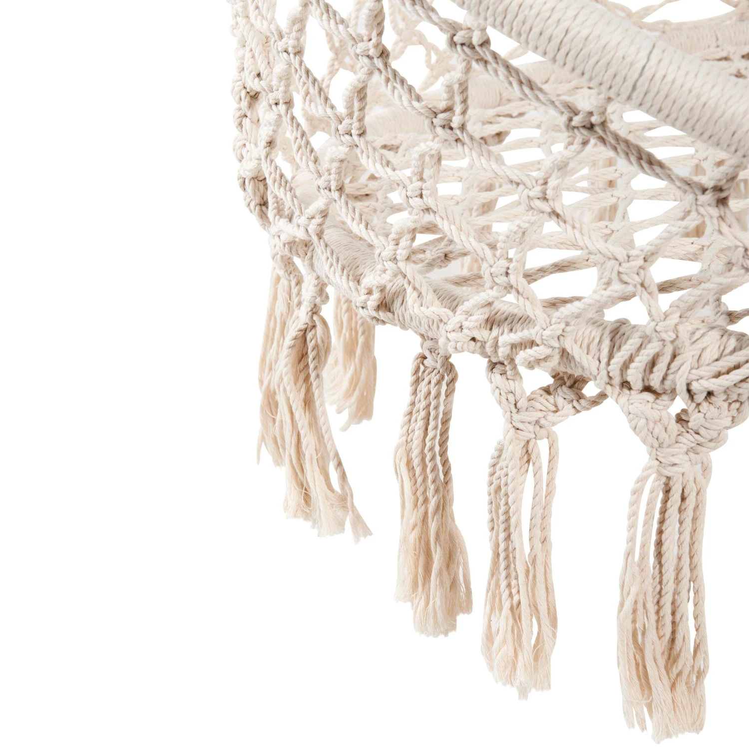 Hängesessel Mit Fransen Ø100cm PARADISE NOW In Creme 11 Hängesessel Mit Fransen Ø100cm PARADISE NOW In Creme – Bild 9