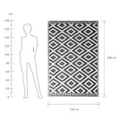 In- & Outdoor-Teppich Ethno Rauten L 180 X B 118cm COLOUR CLASH In Schwarz-Weiß 13 In- & Outdoor-Teppich Ethno Rauten L 180 X B 118cm COLOUR CLASH In Schwarz-Weiß -Möbel Store butlers in and outdoor teppich ethno rauten l 180 x b 118cm colour clash in schwarz weiss 3