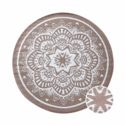 In- & Outdoor-Teppich Flora Ø150cm COLOUR CLASH In Natur-Weiß 10 In- & Outdoor-Teppich Flora Ø150cm COLOUR CLASH In Natur-Weiß -Möbel Store butlers in and outdoor teppich flora o150cm colour clash in natur weiss 2