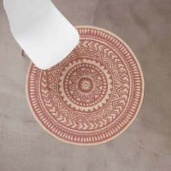 In- & Outdoor-Teppich Ø118cm COLOUR CLASH In Hellrot-Creme 14 In- & Outdoor-Teppich Ø118cm COLOUR CLASH In Hellrot-Creme -Möbel Store butlers in and outdoor teppich o118cm colour clash in hellrot creme 3