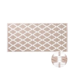 In- & Outdoor-Teppich Rauten L 140 X B 70cm COLOUR CLASH In Natur