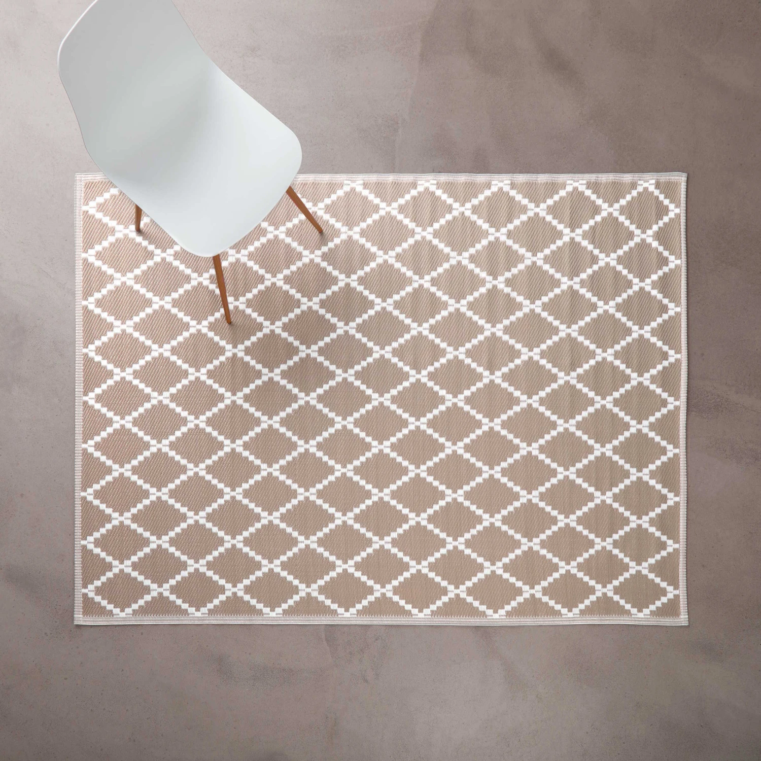 In- & Outdoor-Teppich Rauten L 200 X B 150cm COLOUR CLASH In Natur 4 In- & Outdoor-Teppich Rauten L 200 X B 150cm COLOUR CLASH In Natur – Bild 2