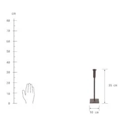 Kerzenhalter Höhe 35cm RUST In Braun -Möbel Store butlers kerzenhalter hohe 35cm rust in braun 2