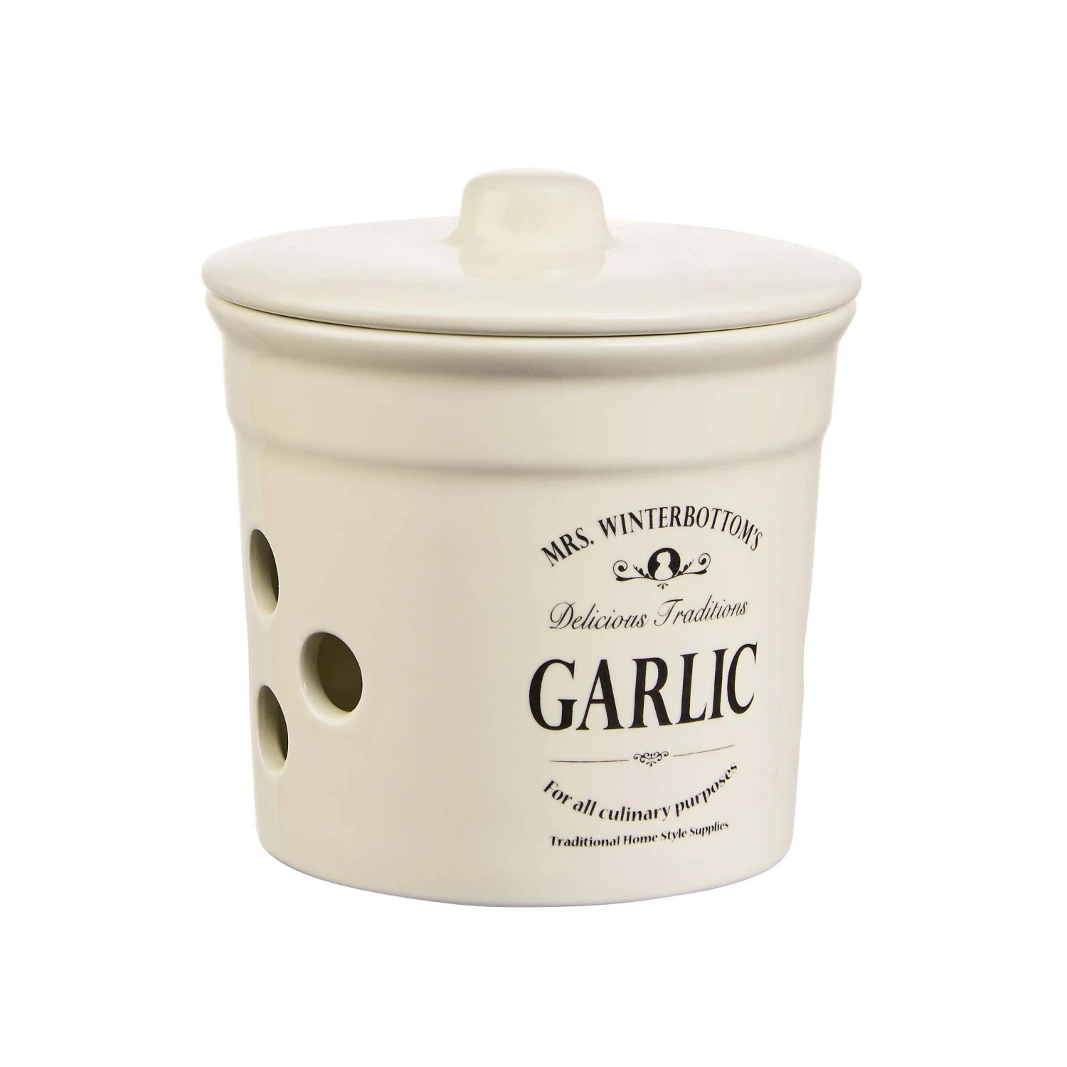 Knoblauchtopf Ø 14 Cm MRS. WINTERBOTTOM'S In Creme 4 Knoblauchtopf Ø 14 Cm MRS. WINTERBOTTOM'S In Creme – Bild 2