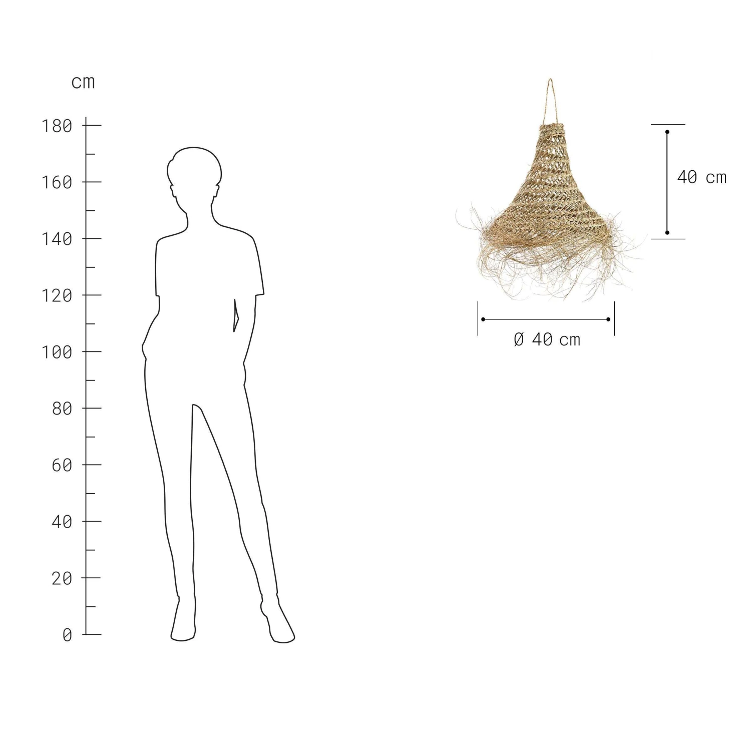 Lampenschirm Höhe 40cm BOMAS In Natur 5 Lampenschirm Höhe 40cm BOMAS In Natur – Bild 3
