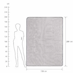 Picknickdecke L 150 X B 200cm WANDERLUST In Taupe-Weiß -Möbel Store butlers picknickdecke l 150 x b 200cm wanderlust in taupe weiss 3