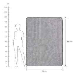 Picknickdecke Streifen L 150 X B 200cm WANDERLUST In Blau-Creme 9 Picknickdecke Streifen L 150 X B 200cm WANDERLUST In Blau-Creme -Möbel Store butlers picknickdecke streifen l 150 x b 200cm wanderlust in blau creme 3