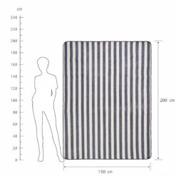 Picknickdecke Streifen L 150 X B 200cm WANDERLUST In Creme-Blau 10 Picknickdecke Streifen L 150 X B 200cm WANDERLUST In Creme-Blau -Möbel Store butlers picknickdecke streifen l 150 x b 200cm wanderlust in creme blau 3