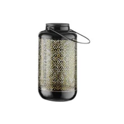 Solar-Laterne H 24cm SOLANA In Schwarz-Gold 8 Solar-Laterne H 24cm SOLANA In Schwarz-Gold -Möbel Store butlers solar laterne h 24cm solana in schwarz gold 2