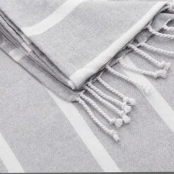 Strandtuch L 200 X B 180cm SURFSIDE In Hellgrau 12 Strandtuch L 200 X B 180cm SURFSIDE In Hellgrau -Möbel Store butlers strandtuch l 200 x b 180cm surfside in hellgrau 4