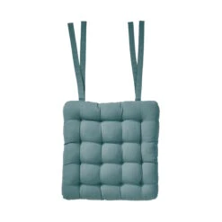 Stuhlkissen Mit Bändchen L 35 X B 37cm SOLID In Türkis