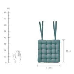 Stuhlkissen Mit Bändchen L 35 X B 37cm SOLID In Türkis 9 Stuhlkissen Mit Bändchen L 35 X B 37cm SOLID In Türkis -Möbel Store butlers stuhlkissen mit bandchen l 35 x b 37cm solid in turkis 3