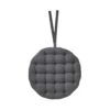 Stuhlkissen Mit Bändchen Ø42cm SOLID In Grau -Möbel Store butlers stuhlkissen mit bandchen o42cm solid in grau