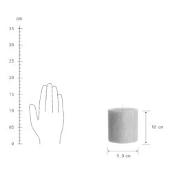 Stumpenkerze Höhe 10cm RUSTIC In Grau -Möbel Store butlers stumpenkerze hohe 10cm rustic in grau 2