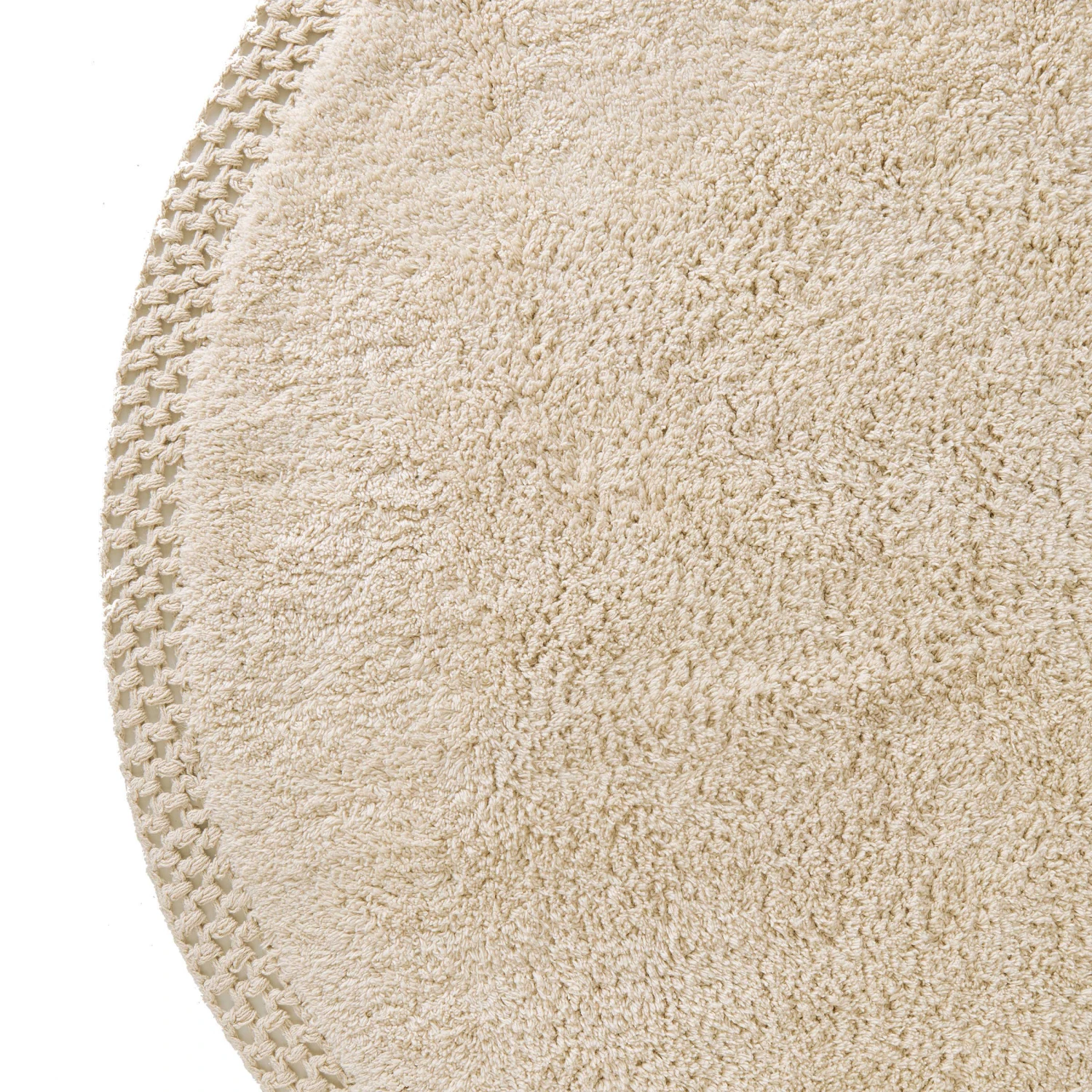 Teppich Hochflor Mit Makramé Ø120cm BOHO LOUNGE In Beige 8 Teppich Hochflor Mit Makramé Ø120cm BOHO LOUNGE In Beige – Bild 6