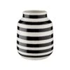 Vase Gestreift Höhe 17cm MALIKA In Schwarz-Weiß -Möbel Store butlers vase gestreift hohe 17cm malika in schwarz weiss