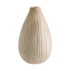Vase Höhe 25cm SANDY In Creme