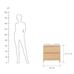 Waschbeckenunterschrank Mit Schublade WHITE SANDS In Natur-Weiß 21 Waschbeckenunterschrank Mit Schublade WHITE SANDS In Natur-Weiß -Möbel Store butlers waschbeckenunterschrank mit schublade white sands in natur weiss 3