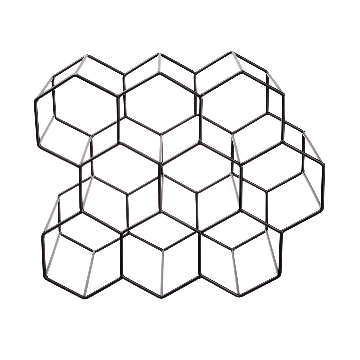 Weinregal Für 9 Flaschen L 36 X H 30cm CUBICLE In Schwarz 4 Weinregal Für 9 Flaschen L 36 X H 30cm CUBICLE In Schwarz – Bild 3