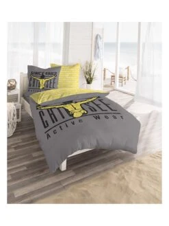 Chiemsee Renforcé-Bettwäsche-Set "Acapulco" In Grau/ Gelb 11 Chiemsee Renforcé-Bettwäsche-Set "Acapulco" In Grau/ Gelb -Möbel Store chiemsee renforce bettwasche set acapulco in grau gelb 3