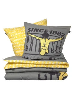 Chiemsee Renforcé-Bettwäsche-Set "Acapulco" In Grau/ Gelb 12 Chiemsee Renforcé-Bettwäsche-Set "Acapulco" In Grau/ Gelb -Möbel Store chiemsee renforce bettwasche set acapulco in grau gelb 4