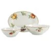 CreaTable Flora Orchard Geschirrset Servier Set 3 Teilig In Weiß 2 CreaTable Flora Orchard Geschirrset Servier Set 3 Teilig In Weiß -Möbel Store creatable creatable flora orchard geschirrset servier set 3 teilig in weiss