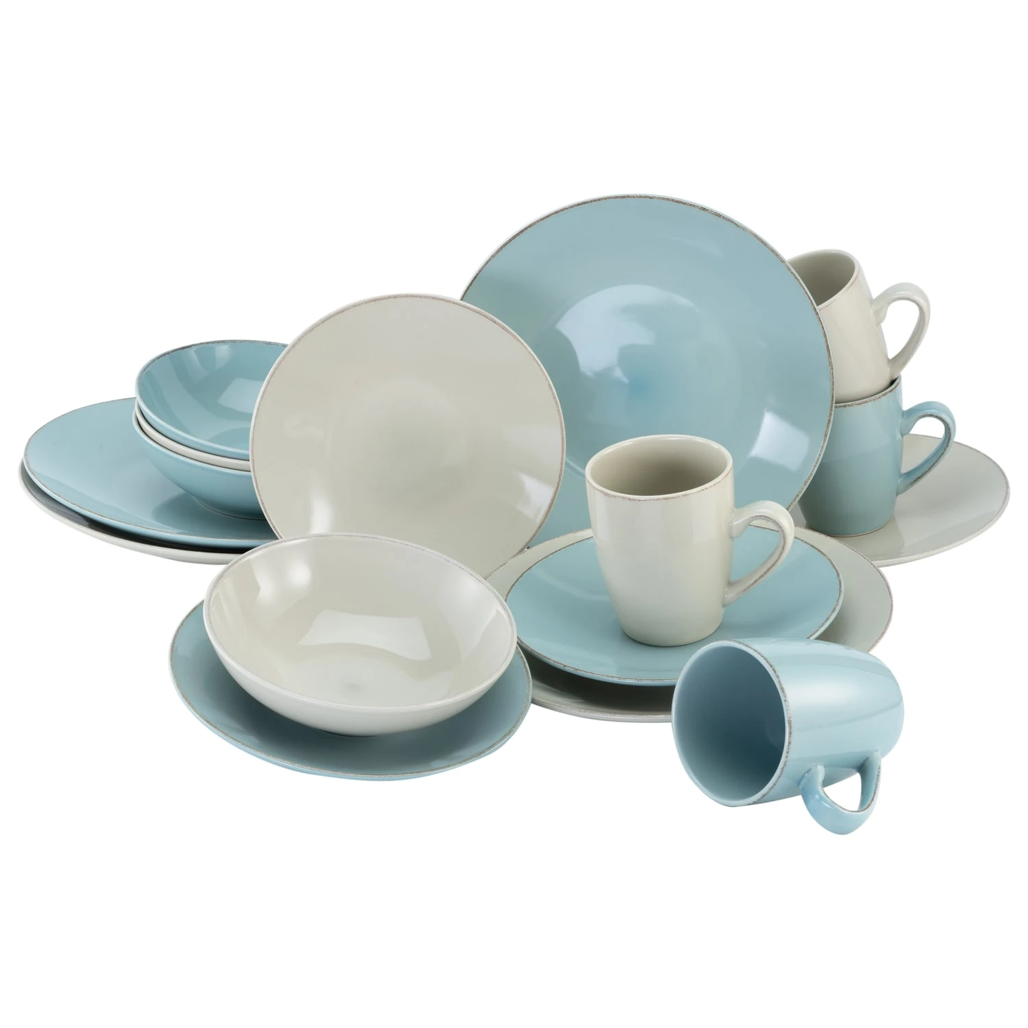 CreaTable, Oslo 22244, Serie OSLO, Geschirrset, Kombiservice 16 Teilig 3 CreaTable, Oslo 22244, Serie OSLO, Geschirrset, Kombiservice 16 Teilig