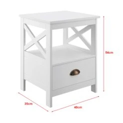 Beistelltisch Larsmo In Weiß (H)54cm (B)40cm (T)35cm 11 Beistelltisch Larsmo In Weiß (H)54cm (B)40cm (T)35cm -Möbel Store en casa beistelltisch larsmo in weiss h 54cm b 40cm t 35cm 2