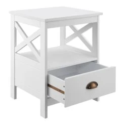 Beistelltisch Larsmo In Weiß (H)54cm (B)40cm (T)35cm 12 Beistelltisch Larsmo In Weiß (H)54cm (B)40cm (T)35cm -Möbel Store en casa beistelltisch larsmo in weiss h 54cm b 40cm t 35cm 3