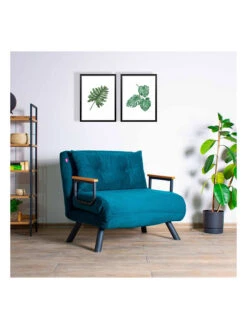 Schlafsessel "Sando" In Petrol - (B)60 X (H)78 X (T)78 Cm