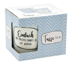 Tasse Einfach Machen Blau - 350ml -Möbel Store geda labels tasse einfach machen blau 350ml 2