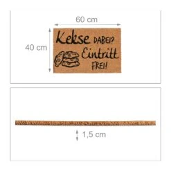 Fußmatte Kekse Dabei? Eintritt Frei! In Natur/Schwarz - 40 X 60 Cm 12 Fußmatte Kekse Dabei? Eintritt Frei! In Natur/Schwarz - 40 X 60 Cm -Möbel Store relaxdays fussmatte kekse dabei eintritt frei in natur schwarz 40 x 60 cm 3